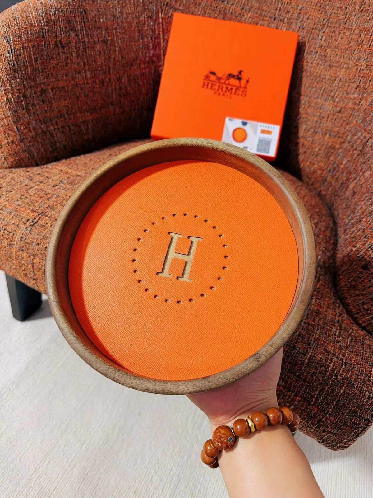 Hermes small rounded tray - Hermes Tray | Aleppo Gift UAE